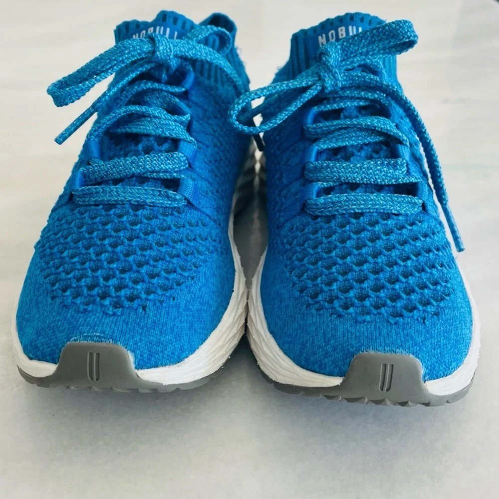 Nobull Blue Allday Flyknit Men's Size 9.5 Women's 11 Athletic Sneakers Shoes - Picture 3 of 11
